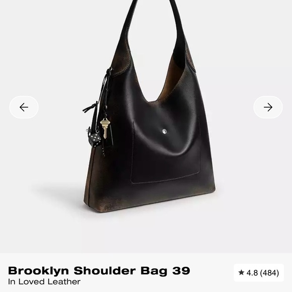 Coach Black and Brown Leather Shoulder Bag - Picture 3 of 16